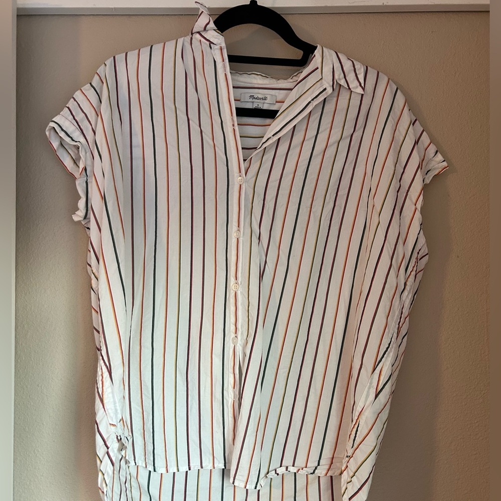 Madewell multicolored top size small
